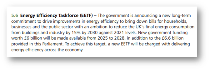 Explanation of the Energy Efficiency Taskforce from the Autumn Statement