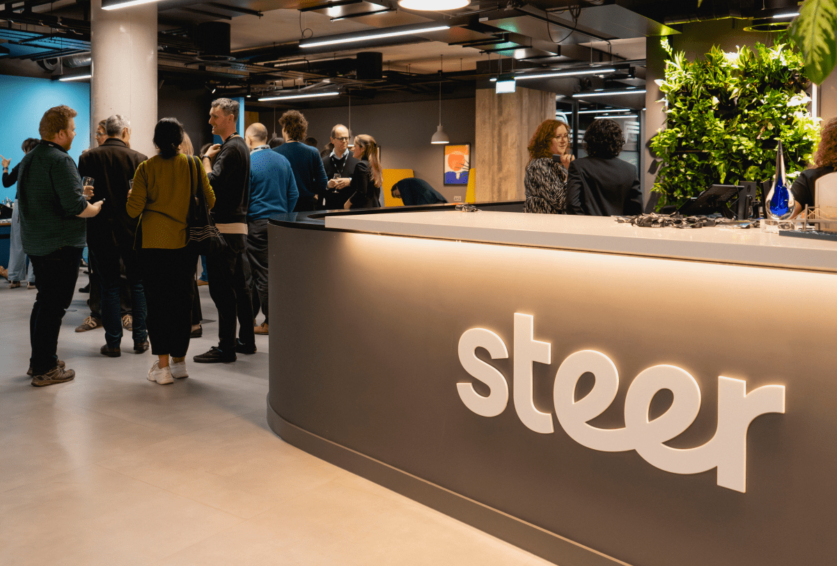 People in Steer office