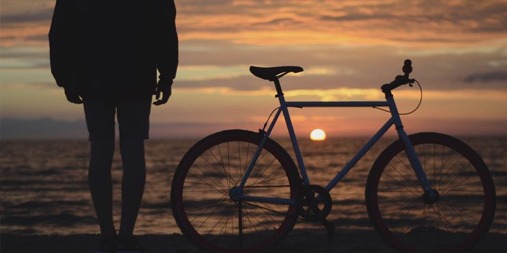 A bike and sunset
