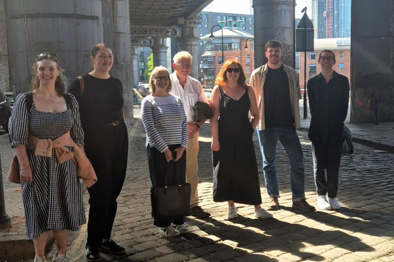 Group of Steer team on walking tour in Manchester